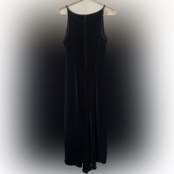 Gunne Sax Jessica McClintoch Velvet High Neck Sleeveless Formal Gown Dress VTG - Picture 4 of 6